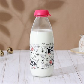 Бутылка для молока "Буренка" 1 л, 8,5х24.5 см