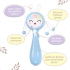 Игровой набор «Весёлые погремушки», звук, свет, цвет голубой - фото 7090777