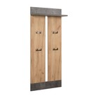 Вешалка Крафт 15.01, 534х186х1220, Дуб золотой крафт/Камень темный - Фото 2