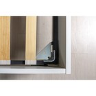 Кровать двуспальная «Муссон 11.41», с основанием, 1656×2217×1030 мм, цвет белый/дуб эндгрейн - Фото 5