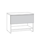 Тумба Юнона, для обуви, 550х352х413, Дуб белый крафт, Серый шифер 10033544