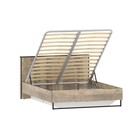 Кровать двуспальная «Фолк», с основанием, с подъёмным механизмом, 1680×2123×976 мм, цвет дуб песочный/белый - Фото 2