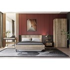 Кровать двуспальная «Фолк», с основанием, с подъёмным механизмом, 1680×2123×976 мм, цвет дуб песочный/белый - Фото 4