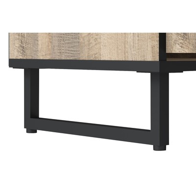 Кровать двуспальная «Фолк», с основанием, с подъёмным механизмом, 1680×2123×976 мм, цвет дуб песочный/белый