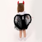 Карнавальный набор «Дьяволёнок»: футболка, юбка, ободок, крылья, жезл, рост 98–110 см - Фото 6