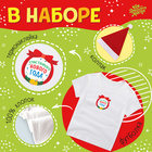 Карнавальный набор «Новогодний образ»: футболка, юбка, шапка, термонаклейка, рост 98–110 см - Фото 2