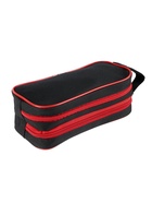 Пенал школьный Calligrata Black «Чёрно-красный», мягкий, 2 отделения, 100×220×70 мм, объёмный, с ручкой - Фото 6