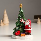 Сувенир полистоун свет "Дед Мороз у нарядной ёлочки" 11х9,5х14,5 см - Фото 5
