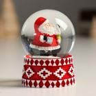 Сувенир полистоун водяной шар "Дедушка Мороз с подарками" 4,5х4,5х6,5 см (комплект 6 шт) - фото 24386983