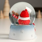 Сувенир полистоун водяной шар "Дед Мороз со скрипкой" 7х8х9 см - Фото 3