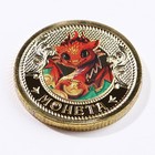Монета дракон "Летим в самый лучший год", диам. 2,2 см - фото 24648527