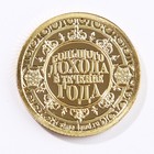 Монета дракон "Огенных доходов", диам. 2,2 см - фото 9684527