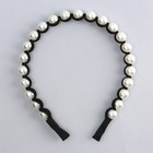 Ободок новогодний для волос с жемчугом «Выбирай счастье», 13 х 14 см - Фото 3