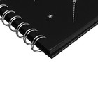 Скетчбук А5, 30 черных листов, плотность 110 гр, твердая обложка на гребне Кит МИКС - фото 7364174