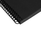 Скетчбук А4, 30 черных листов на гребне, "Смайл", твердая подложка, плотность 110 гр., МИКС - Фото 7
