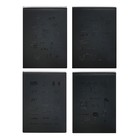 Скетчбук А4, 30 черных листов, плотность 110 гр, твердая подложка, на гребне,Паттерн МИКС - фото 7364231