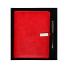 Ежедневник-органайзер в подарочной упаковке, А5, 140 листов, с ручкой, флешкой и зарядкой, обложка ПВХ, МИКС - Фото 6