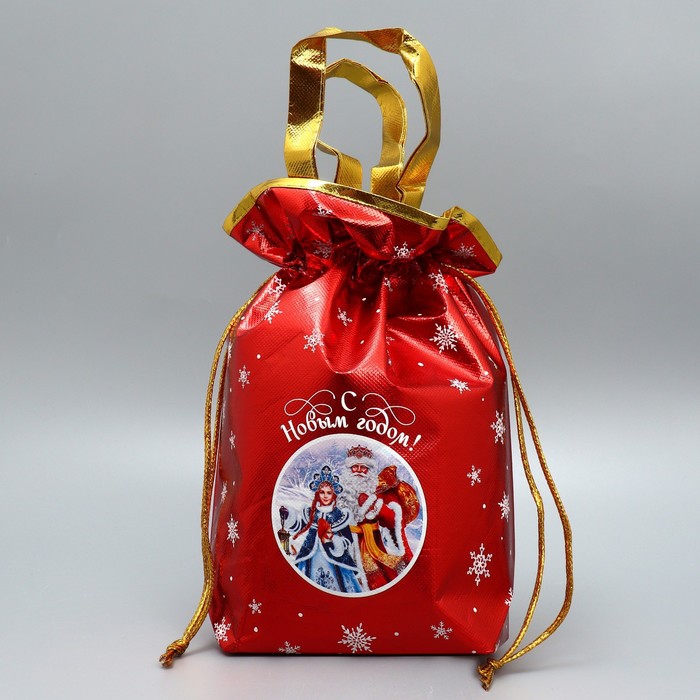 Пакет-мешок из нетканного материала «Новогоднее настроение, 25 × 32 см - Фото 1