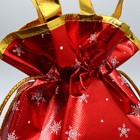 Пакет-мешок из нетканного материала «Подарок от Деда Мороза», 25 × 32 см - Фото 3