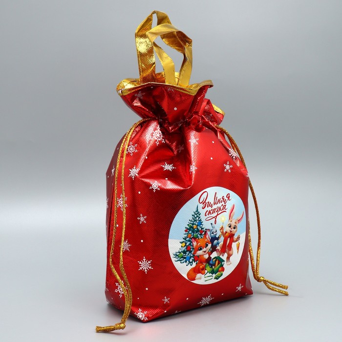 Пакет-мешок из нетканного материала «Новогодняя детвора», 25 × 32 см