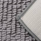 Коврик для дома Доляна «Букли длинные», 50×80 см, длина букли 2 см, светло-серый - Фото 5