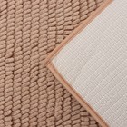 Коврик для дома Доляна «Букли длинные», 50×80 см, бежевый, длина букли 2 см - Фото 5