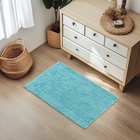 Коврик для ванной Доляна «Букли длинные», 50×80 см, длина букли 2 см, голубой - Фото 2