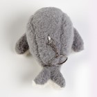 Мягкая игрушка «Кит» на брелоке, 11 см, цвет серый - Фото 3
