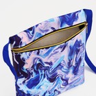 Сумка детская на молнии, синяя, голубая - Фото 3