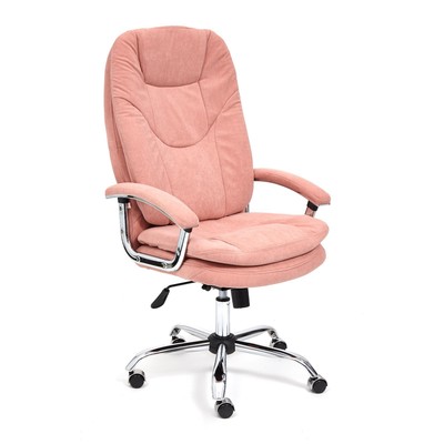 Кресло оператора SOFTY LUX флок, розовый, 137