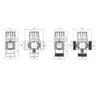 Клапан термостатический ROMMER RVM-0122-166020, смесительный, 3/4",НР,35-60°С, KV 1.6 - Фото 2