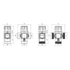 Клапан термостатический ROMMER RVM-0232-256025, смесительный, 1",НР,35-60°С, KV 2.5 - Фото 2