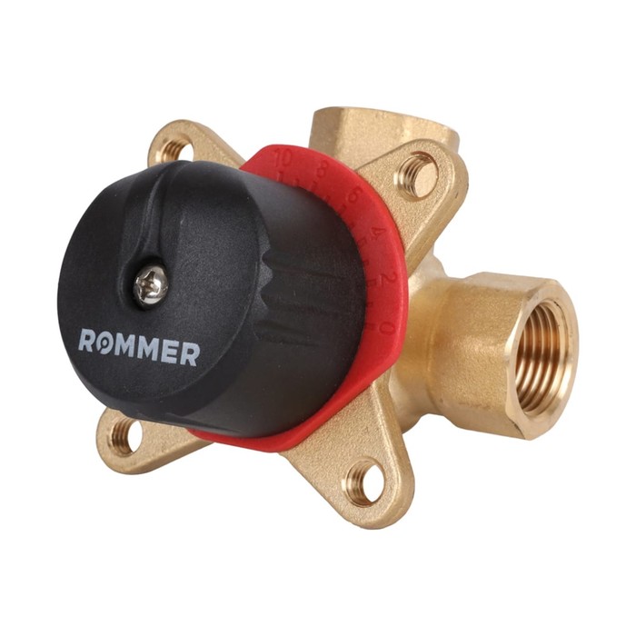 Клапан смесительный ROMMER RVM-0003-002515, 1/2", 3-х ходовой, KVs 2,5 - Фото 1