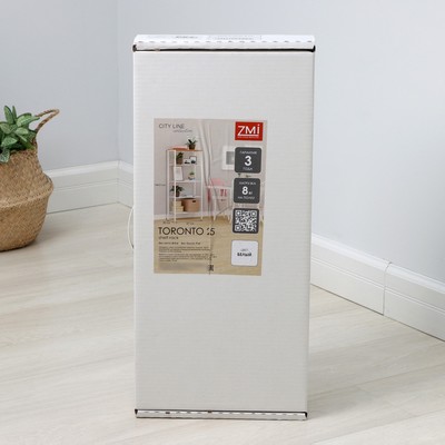 Стеллаж «Торонто 25», 67×30×146.5 см, белый