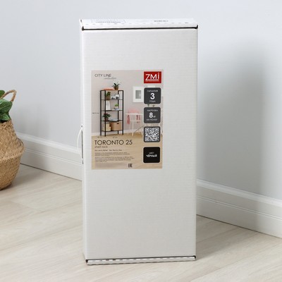 Стеллаж «Торонто 25», 67×30×146.5 см, чёрный