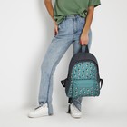 Рюкзак текстильный Мопсы, с карманом, цвет серый - Фото 7