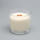 Свеча из соевого воска в стакане с деревянным фитилем "Кокосовый рай", 65 гр - Фото 2