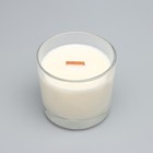 Свеча из соевого воска в стакане с деревянным фитилем "Кокосовый рай", 65 гр - Фото 3
