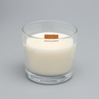 Свеча из соевого воска в стакане с деревянным фитилем "Французская ваниль", 65 гр - Фото 2