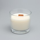 Свеча из соевого воска в стакане с деревянным фитилем "Сандаловое дерево", 65 гр - Фото 2