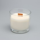 Свеча из соевого воска в стакане с деревянным фитилем "Ванильный капучино", 65 гр - Фото 2
