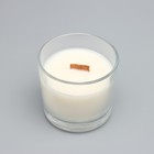 Свеча из соевого воска в стакане с деревянным фитилем "Ароматная корица", 65 гр - Фото 3
