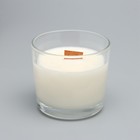 Свеча из соевого воска в стакане с деревянным фитилем "Сочное манго", 65 гр - Фото 2