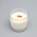 Свеча из соевого воска в стакане с деревянным фитилем "Сочное манго", 65 гр - Фото 3