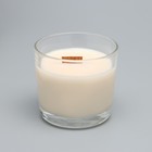 Свеча из соевого воска в стакане с деревянным фитилем "Горная лаванда", 65 гр - Фото 2