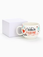 Кружка керамическая новогодняя «С новым годом», 600 мл 9550295 - фото 319926972