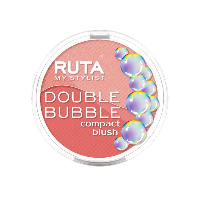Румяна двойные Ruta DOUBLE BUBBLE, компактные, тон 101, 2х4,5г - Фото 1