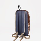 Рюкзак на молнии, цвет коричневый/пиксели - Фото 2