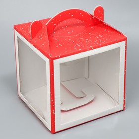 Коробка кондитерская с окном, сундук, «Чудо» 20 х 20 х 20 см