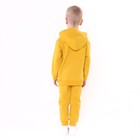 Комплект детский (толстовка, брюки), цвет горчичный, рост 104 см - фото 25277586
